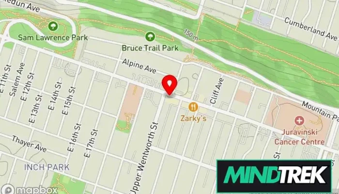 map of Andrea Zahra Therapy and Counselling Services Social worker, Psychotherapist in Hamilton