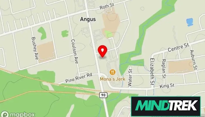 map of Angus Therapeutics Massage therapist in Angus