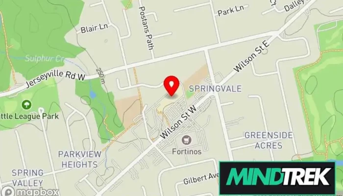map of Arthritis & Sports Medicine Centre; ASMC - CBI Health Physical therapist, Kinesiologist, Occupational therapist, Physical therapy clinic, Rehabilitation center, Sports medicine clinic in Ancaster