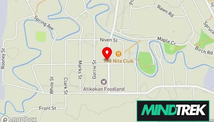 map of Atikokan Community Counselling Services Mental health clinic, Professional services in Atikokan