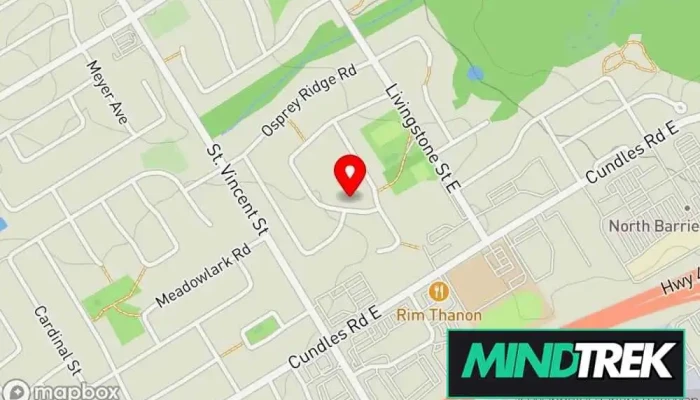 map of Barrie Counselling Services Counselor, Psychotherapist in Barrie