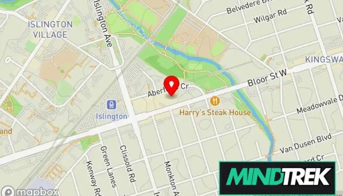 Bloor West Psychology Islington Map - Toronto