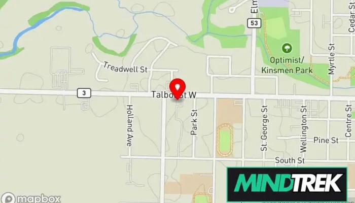 map of Canadian Mental Health Assn Mental health clinic in Aylmer