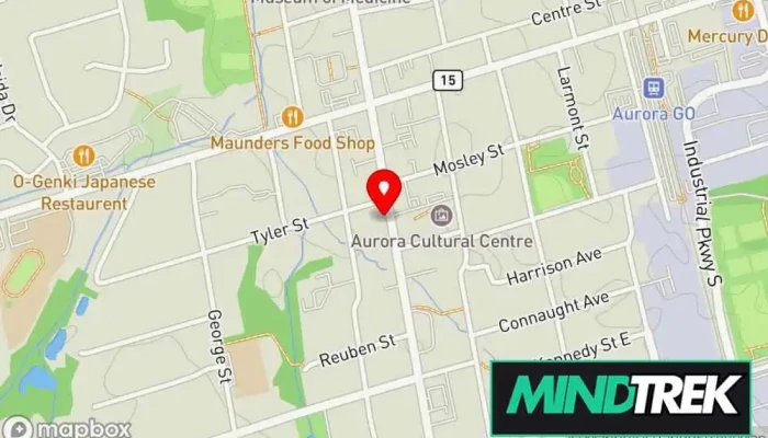 map of Canadian Mental Health Association | York Region & South Simcoe: Aurora Branch Mental health clinic, Community health centre, Mental health service, Non-profit organization, Training centre, Volunteer organization in Aurora