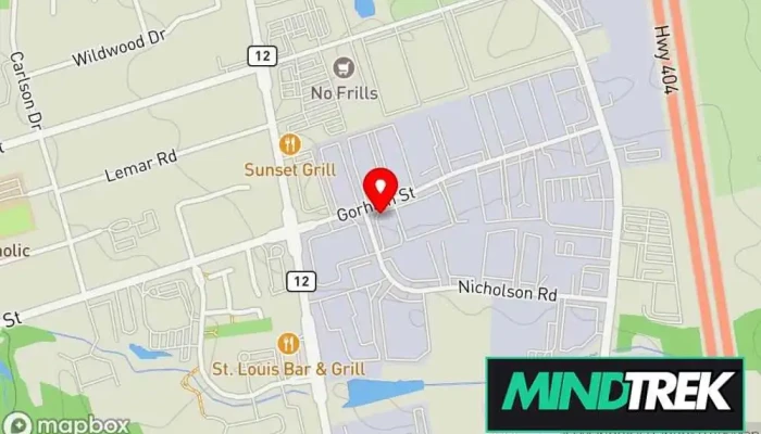 Canadian Mental Health Association York Region South Simcoe Newmarket Branch Map - Newmarket
