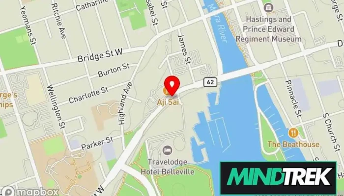 map of Cathy MacFarlane, MSW, RSW, The Open-Hearted Therapist Mental health service in Belleville