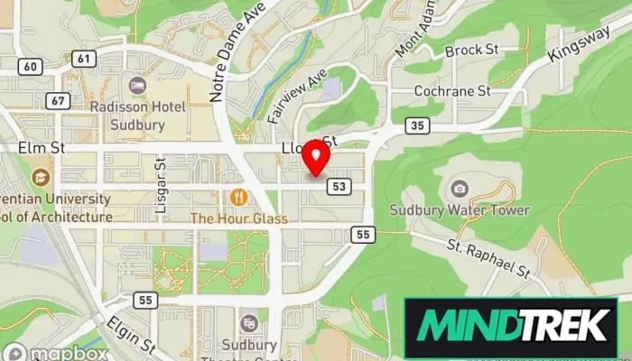 map of Centre de counselling de Sudbury Counselor in Greater Sudbury