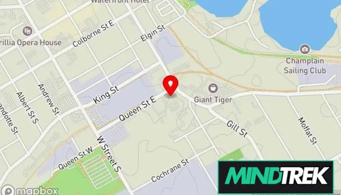 map of CFS Counselling + Wellbeing Family service center, Mental health service in Orillia