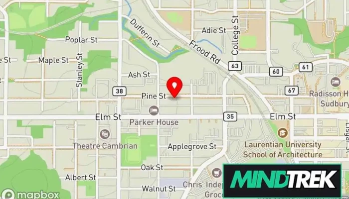 map of Champaigne Klassen Psychology Professional Corporation Psychologist in Greater Sudbury