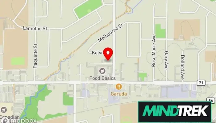 map of Chaussé Counselling Services Mental health service in Greater Sudbury