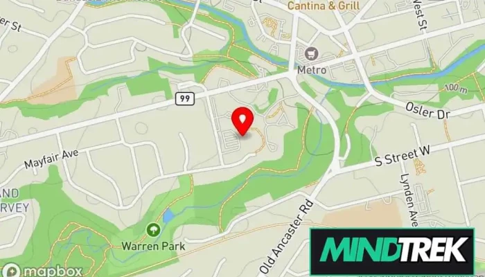 map of Cherry Tree Counselling & Psychotherapy Services Mental health service in Dundas
