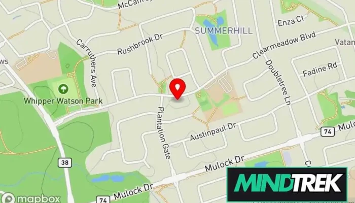 map of Claudine Simone Therapy Psychotherapist in Newmarket
