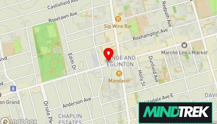 Cognitive Interpersonal Therapy Centre Map - Toronto