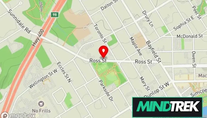 map of Collette MacDonald - The Growth Group Family counselor in Barrie