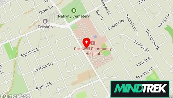 Cornwall Community Hospital Hopital Communautaire De Cornwall Map - Cornwall