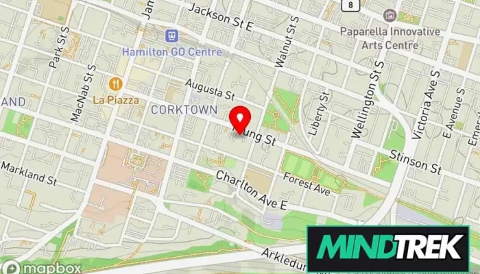 map of Cristina Palermo Art Therapy and Psychotherapy Services Psychotherapist in Hamilton