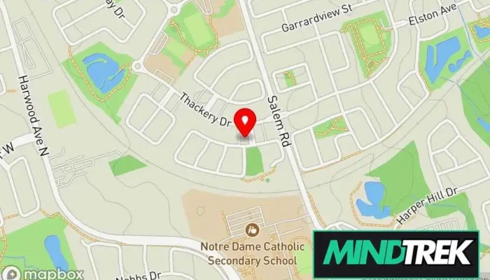 map of Dalton Associates Counselor, Psychologist, Therapists in Ajax