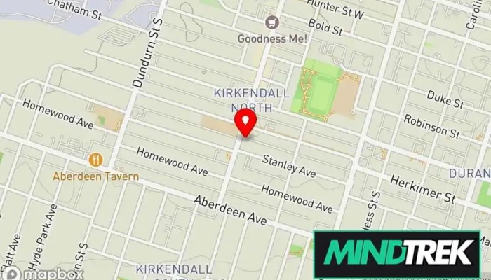 map of Dalton Associates Psychologist, Counselor, Family counselor, Marriage or relationship counselor, Psychotherapist in Hamilton