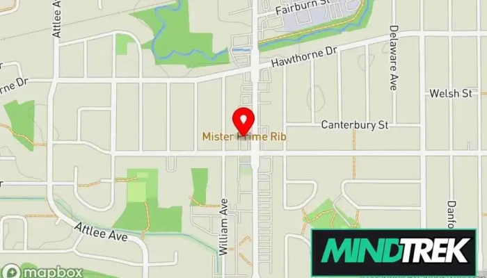 map of Dr. Brian Bigelow Psychologist in Sudbury