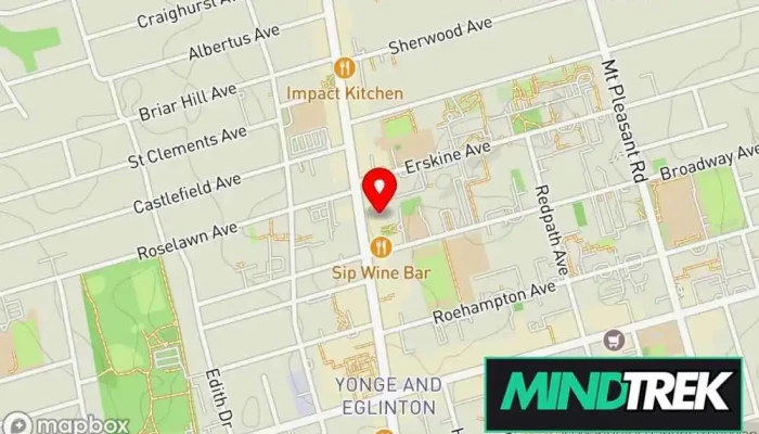 Dr Jenny Rogojanski Psychological Services Map - Toronto