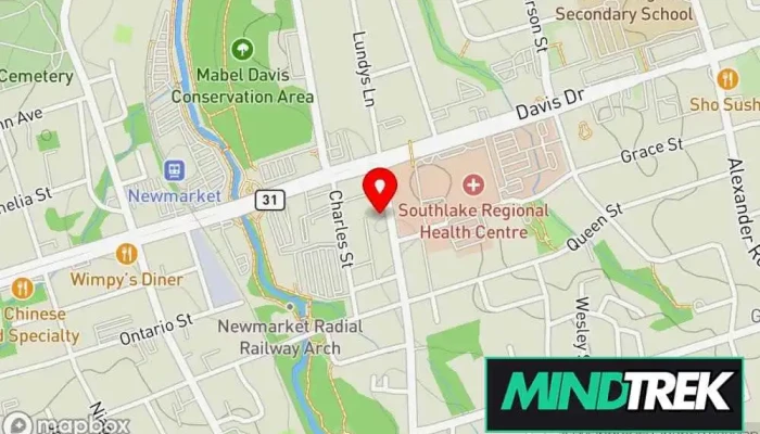 map of Dr. Karma Guindon & Associates Psychotherapist, Child psychologist, EMDR psychotherapist, Family counselor, Psychologist, Social worker in Newmarket