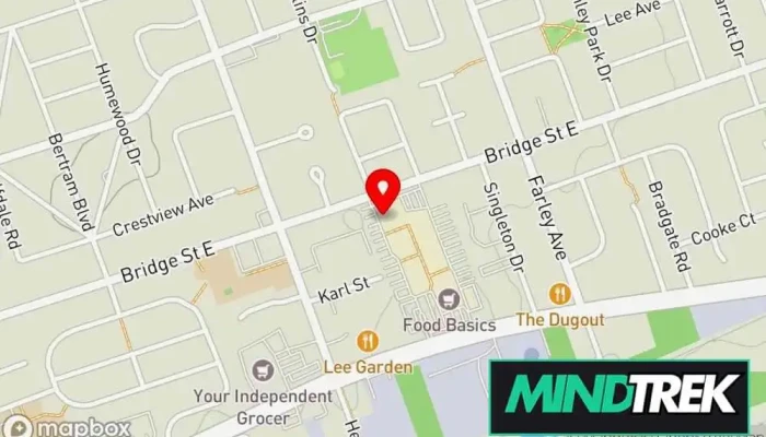 map of Dual Diagnosis Consultation Outreach Team Belleville Mental health service in Belleville