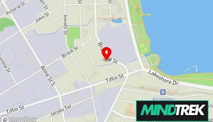 map of Dynamic Minds Therapy Mental health service in Barrie