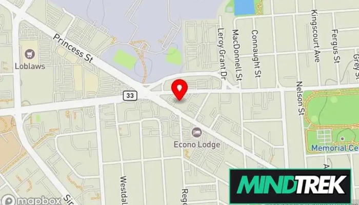 Dynamic Psychotherapy Psychology Centre Map - Kingston