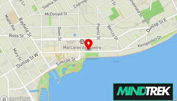 map of Elaine Bennett (Counselling and Coaching Services) Life coach in Barrie