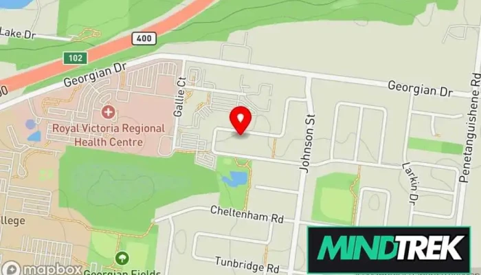 map of Embracing Change Counselling and psychotherapy Psychotherapist in Barrie