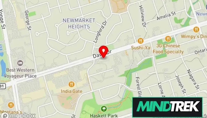 map of Emerald Psychology, Dr Kayla Yosipovich, C. Psych Child psychologist in Newmarket