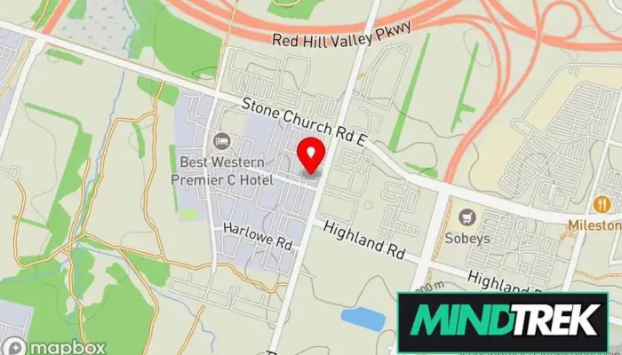 map of Empire Psychotherapy Psychotherapist, Child psychologist, Counselor, Family counselor, Marriage or relationship counselor, Psychiatrist, Psychologist in Hamilton
