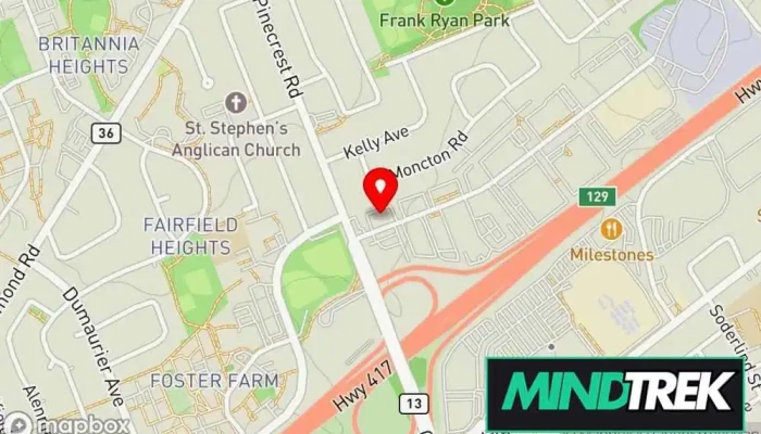 map of Expressive Arts Therapy Ottawa Psychotherapist in Ottawa