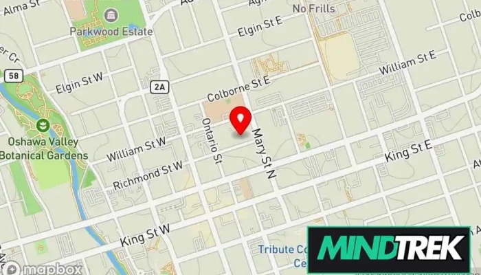 map of FLEX Psychology Psychologist, Psychotherapist, Social worker in Oshawa