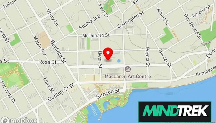 map of Fortitude Wellness Journey Mental health service, Counselor, Psychotherapist, Social worker in Barrie