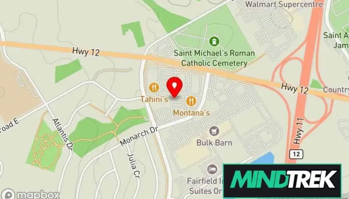 map of Grace Family Chiropractic Chiropractor, Massage therapist in Orillia