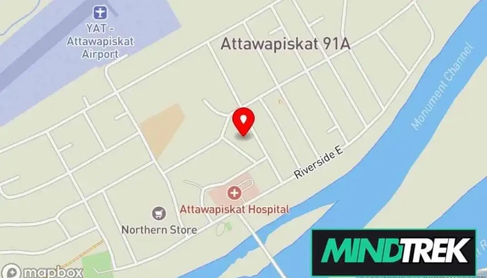 map of Health & Wellness Mental health service in Attawapiskat