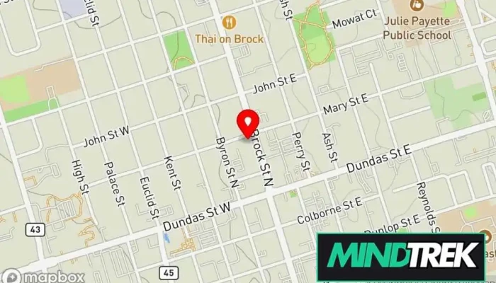 map of HS Therapy - Healing Space Psychotherapist in Whitby