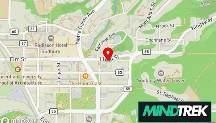 map of Joanna L Cox MNLP MTLT MCHt Counselor, Mental health service, Psychotherapist in Greater Sudbury
