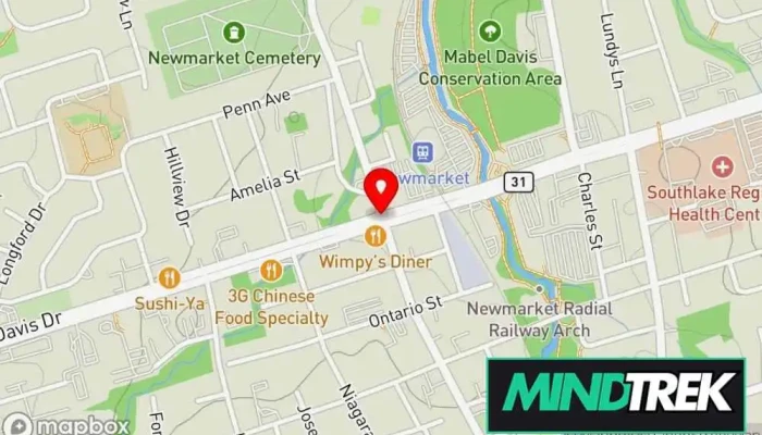 map of KIRU PSYCHOTHERAPY CLINIC Psychotherapist in Newmarket