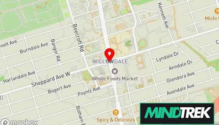 Kma Therapy Yonge And Sheppard Psychotherapists Counselling And Psychologist Services Map - Toronto