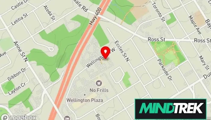 map of McDermott Jennifer MA RSW Counselling Services Family counselor in Barrie