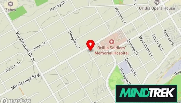 map of McQuaig Wendy Therapy - MSW, RSW, OACCPP Family counselor, Counselor in Orillia