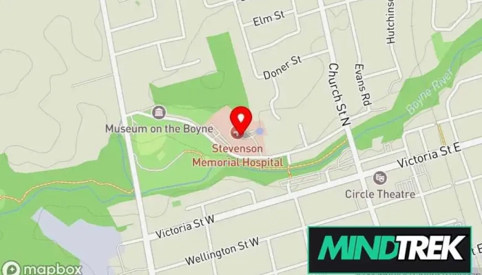 map of Mental Health Ctr Mental health service in Alliston
