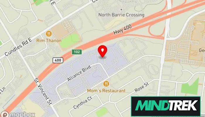 map of Michelle Harris & Associates Social worker in Barrie