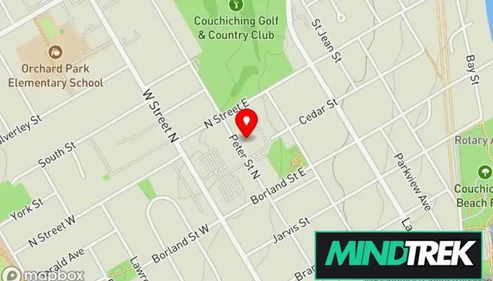 map of Miller health Chiro and physio Psychotherapist in Orillia