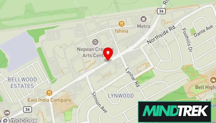 map of Mindful Map Counselling Mental health service in Ottawa
