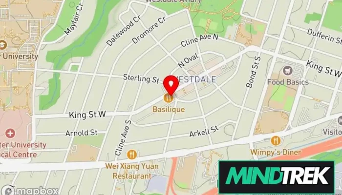 map of Monarch Psychology Psychologist in Hamilton