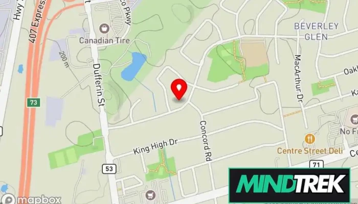 Ontario Therapy Centre -    Faith Balshin Map - Thornhill