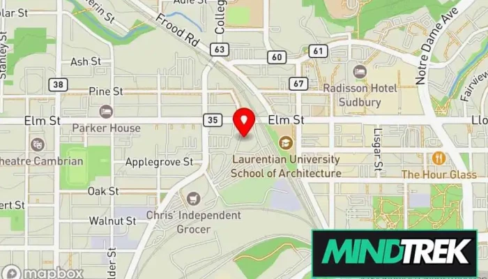 map of Options Communications Psychotherapist in Greater Sudbury